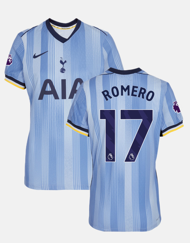 cristian romero womens elite premier league tottenham hotspur away shirt 202425 Collection | Tottenham Hotspur Kits & Football Boots