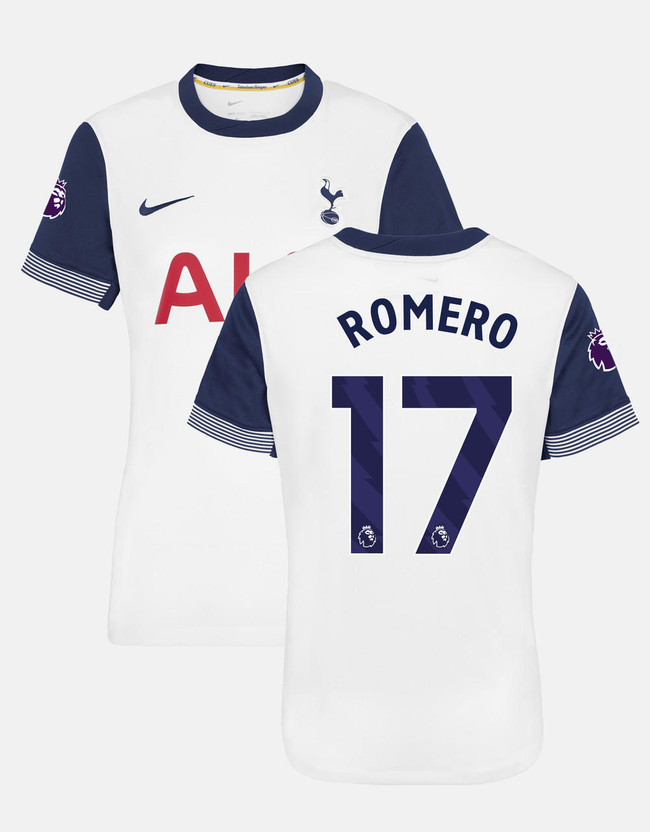 cristian romero womens elite premier league tottenham hotspur home shirt 202425 Collection | Tottenham Hotspur Kits & Football Boots