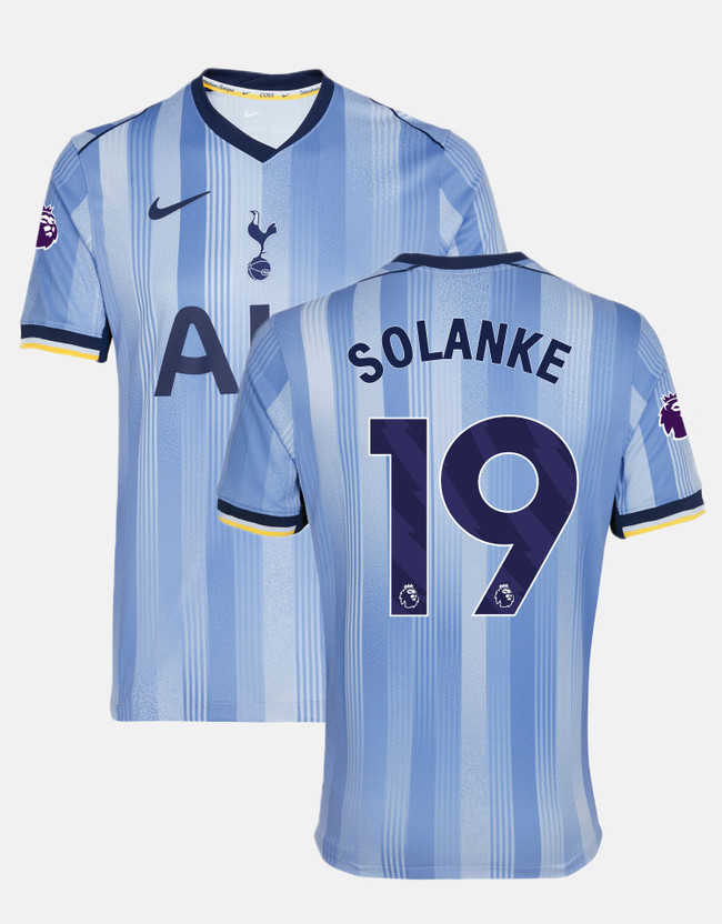 dominic solanke mens stadium premier league tottenham hotspur away shirt 202425 Collection | Tottenham Hotspur Kits & Football Boots