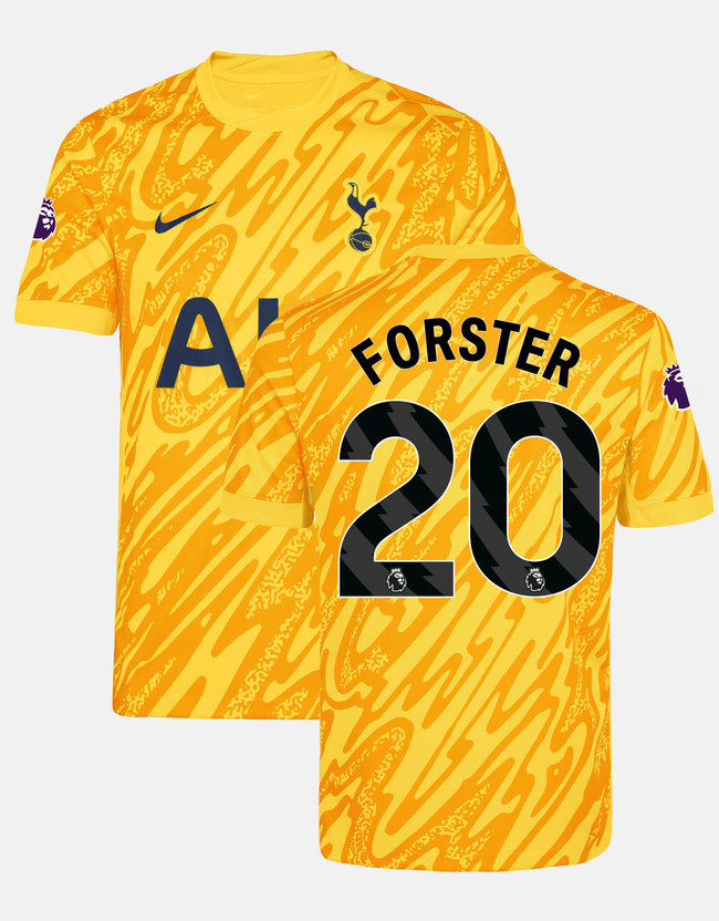 fraser forster mens goalkeeper premier league tottenham hotspur shirt 202425 Collection | Tottenham Hotspur Kits & Football Boots