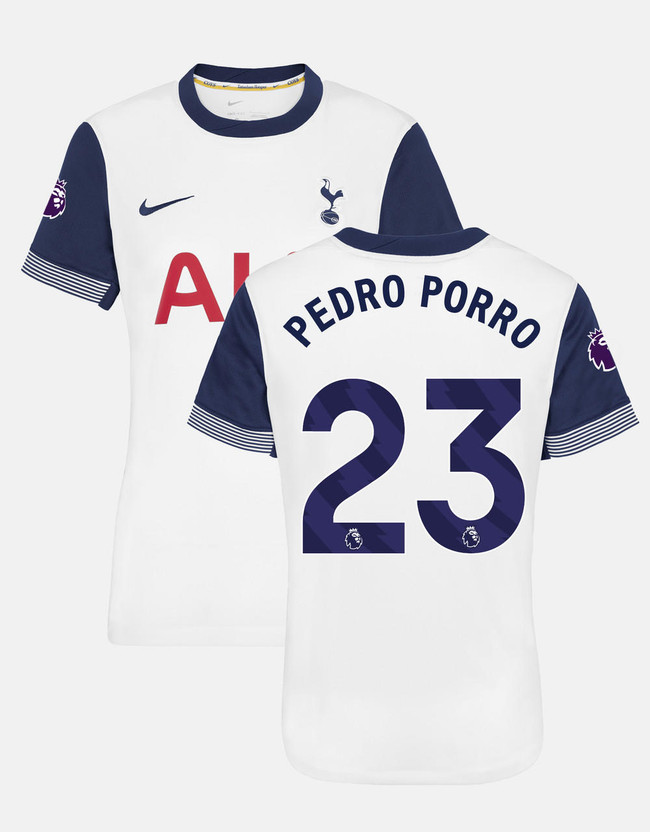 pedro porro womens elite premier league tottenham hotspur home shirt 202425 Collection | Tottenham Hotspur Kits & Football Boots